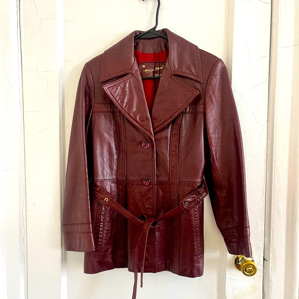Vintage designer leather jacket